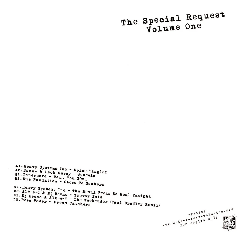 V.A. - The Special Request Volume 1 Clear Blue Vinyl Edition