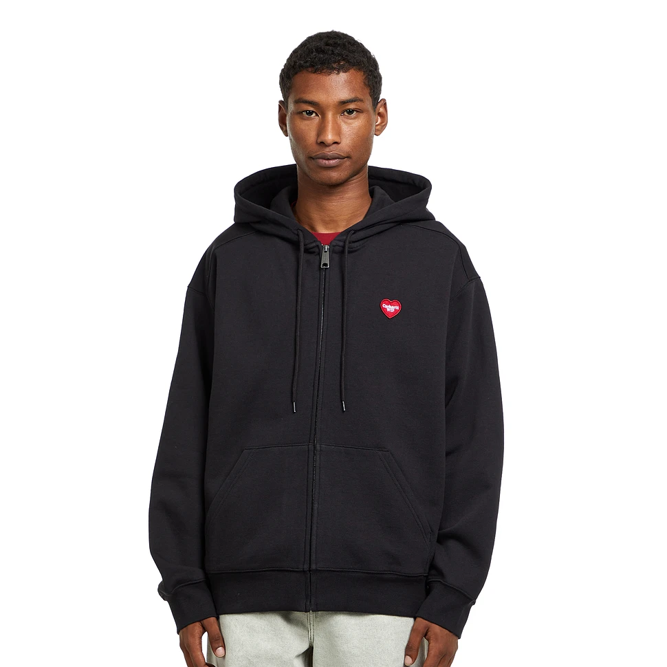 Carhartt WIP - Hooded Heart II Hartt Sweat Jacket (Black) | HHV