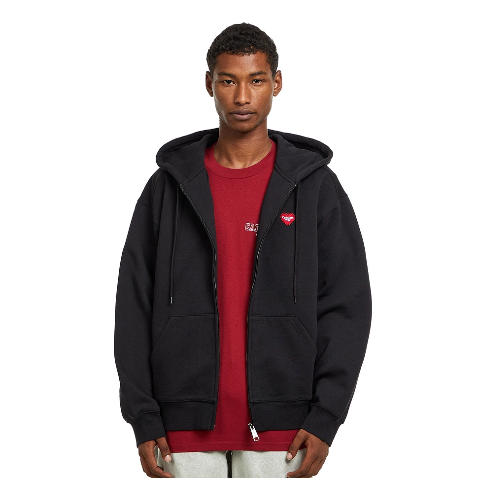 [CARHARTT]★韓国人気★HOODED HEART II HARTT SWEAT JACKET Carhartt WIP Hooded Heart II Hartt Sweat Jacket | Black