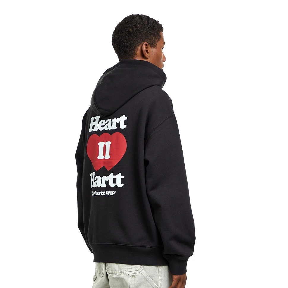 Carhartt WIP - Hooded Heart II Hartt Sweat Jacket (Black) | HHV