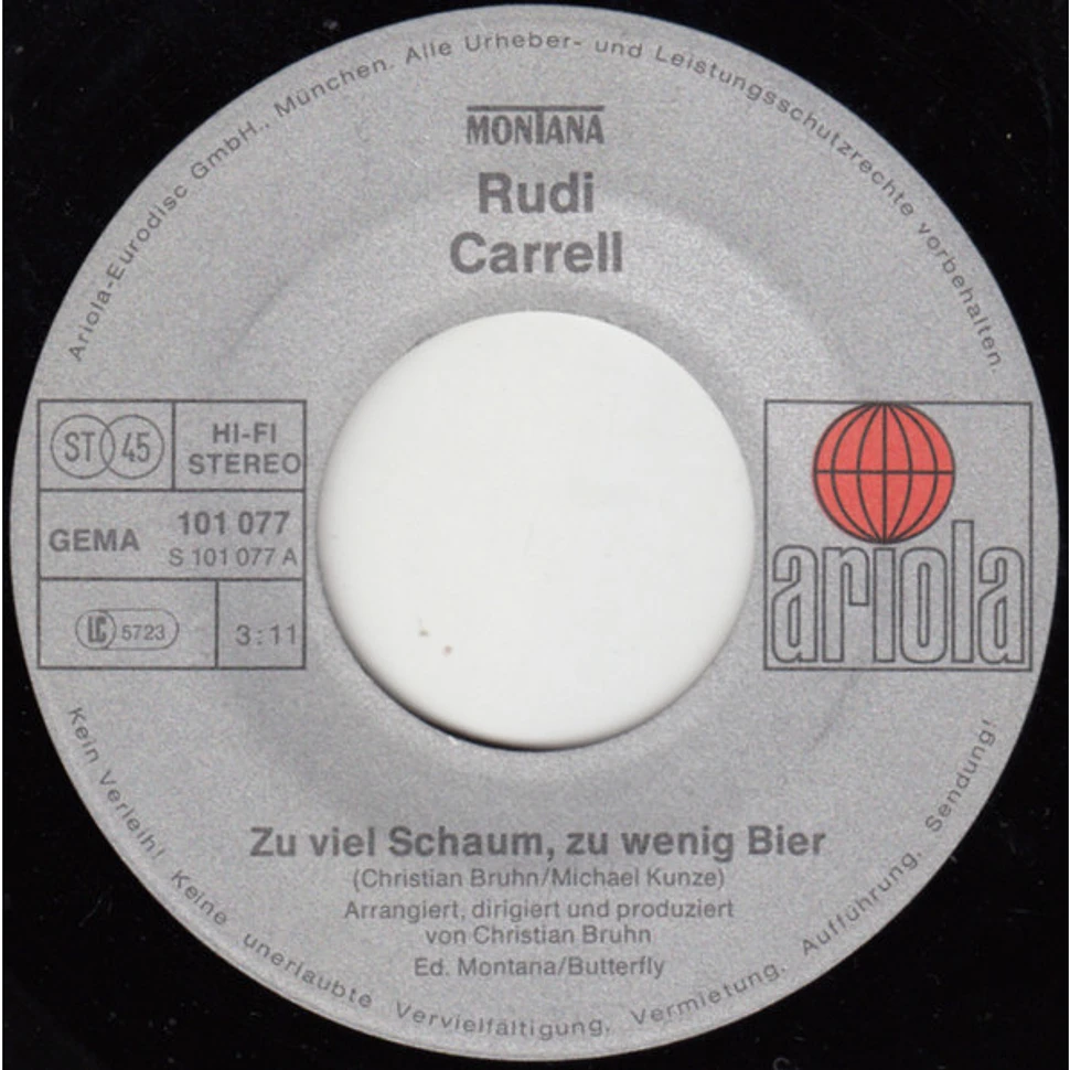 Rudi Carrell - Zu Viel Schaum, Zu Wenig Bier