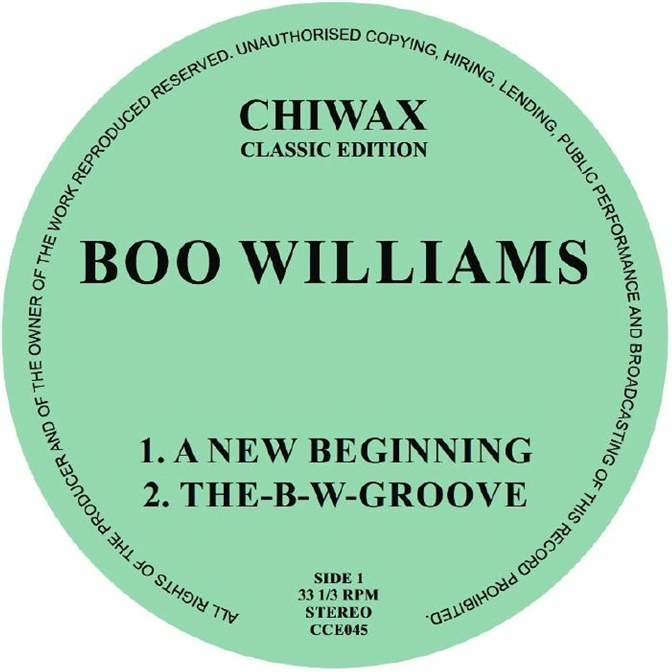 Boo Williams - A New Beginning