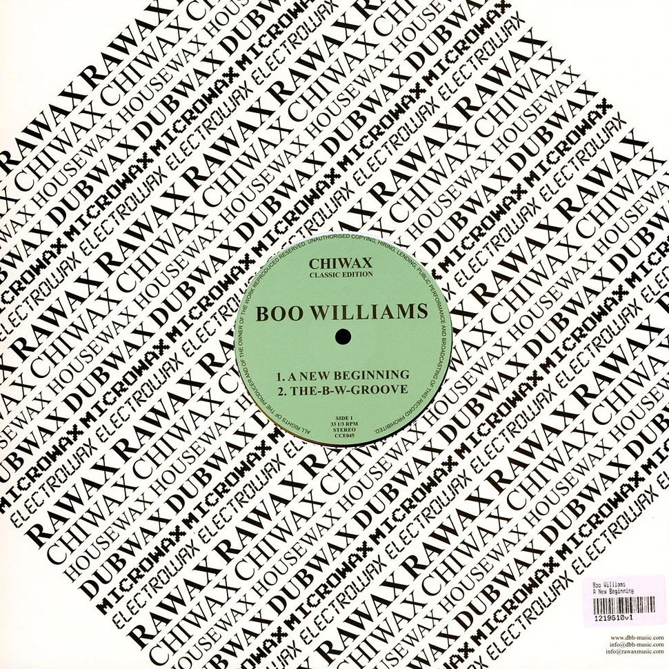 Boo Williams - A New Beginning - Vinyl 12