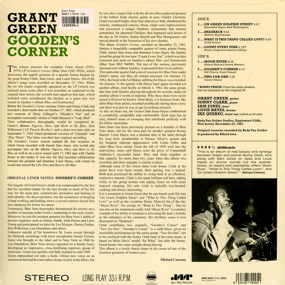 Grant Green - Gooden's Corner Limited Edition