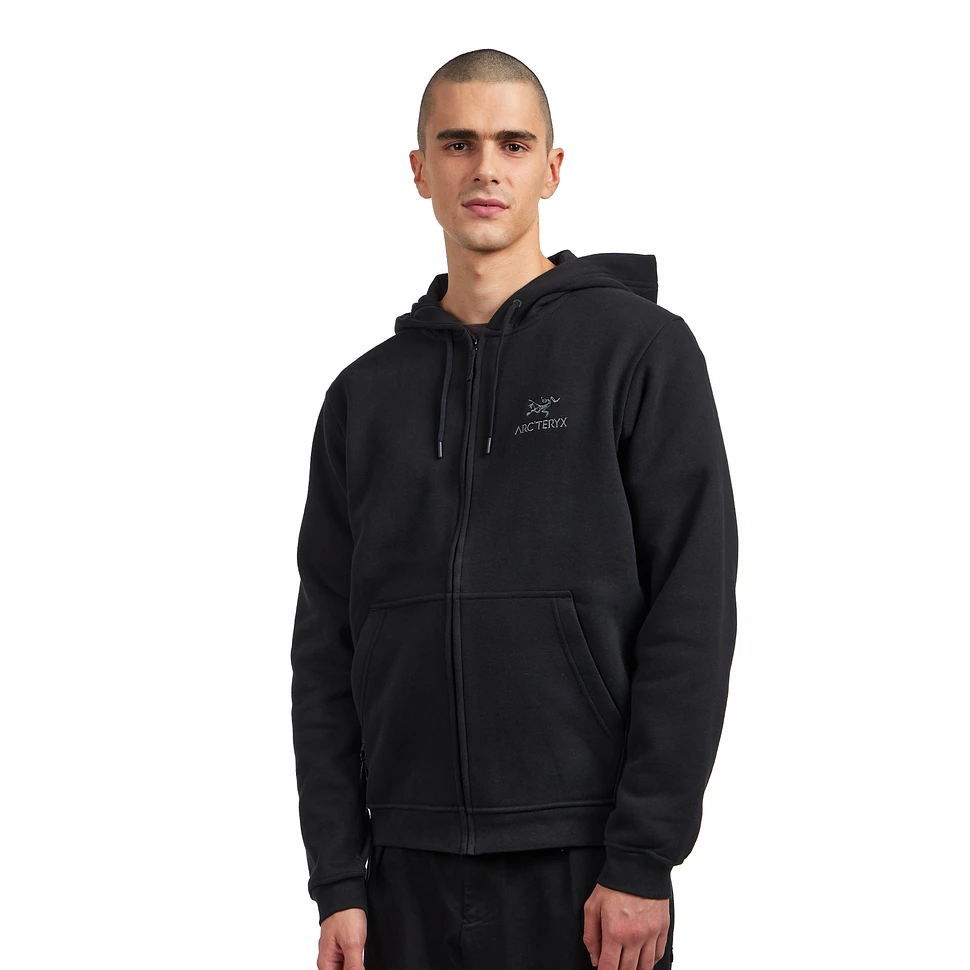 Arc'teryx - Emblem Fleece Full-Zip Hoody (Black) | HHV