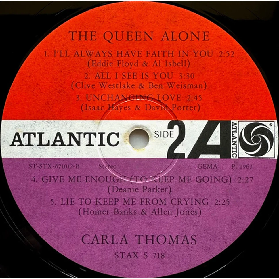 Carla Thomas - The Queen Alone