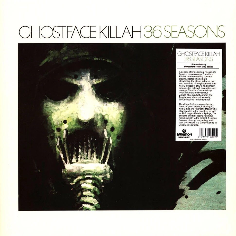 Ghostface Killah - 36 Seasons 10th Anniversary Transparent Yellow Vinyl Edition