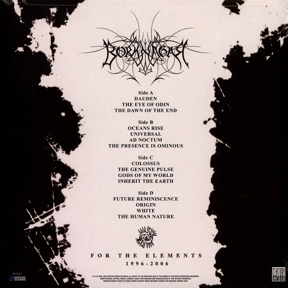 Borknagar - For The Elements: 1996-2006 Crystal Clear Splatter Vinyl Edition