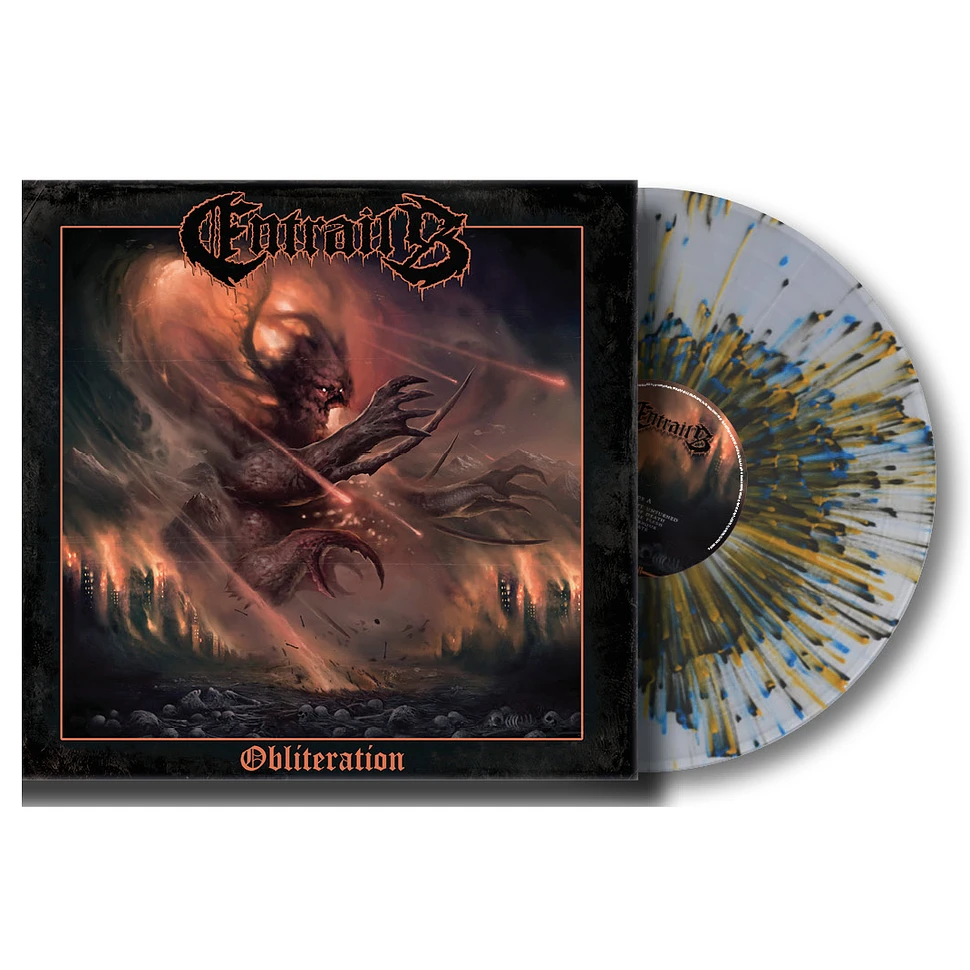 Entrails - Obliteration Crystal Clear Splatter Vinyl Edition