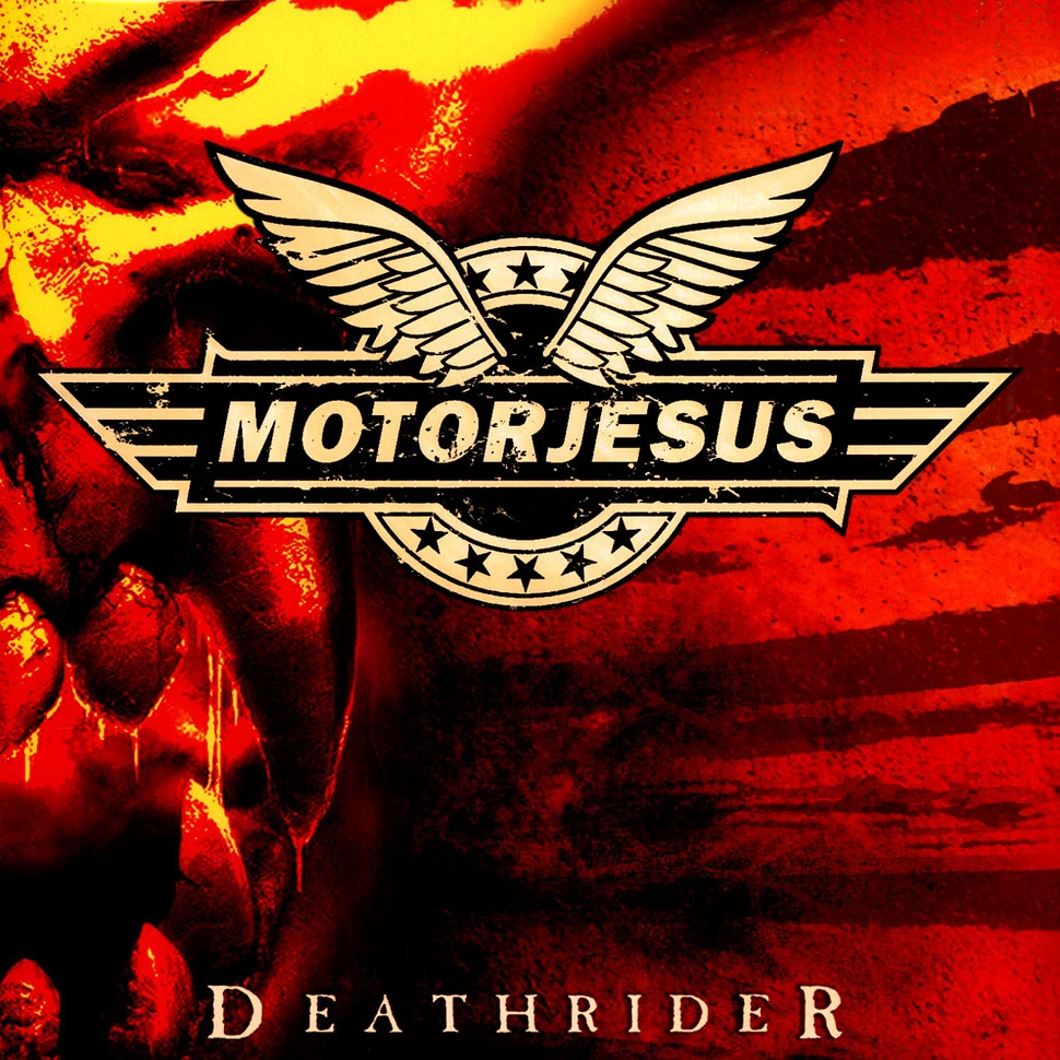 Motorjesus - Deathrider Limited Yellow Red Orange Black Smoke Vinyl Edition