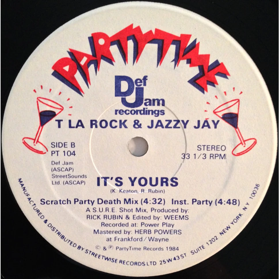 T La Rock & Jazzy Jay - It's Yours