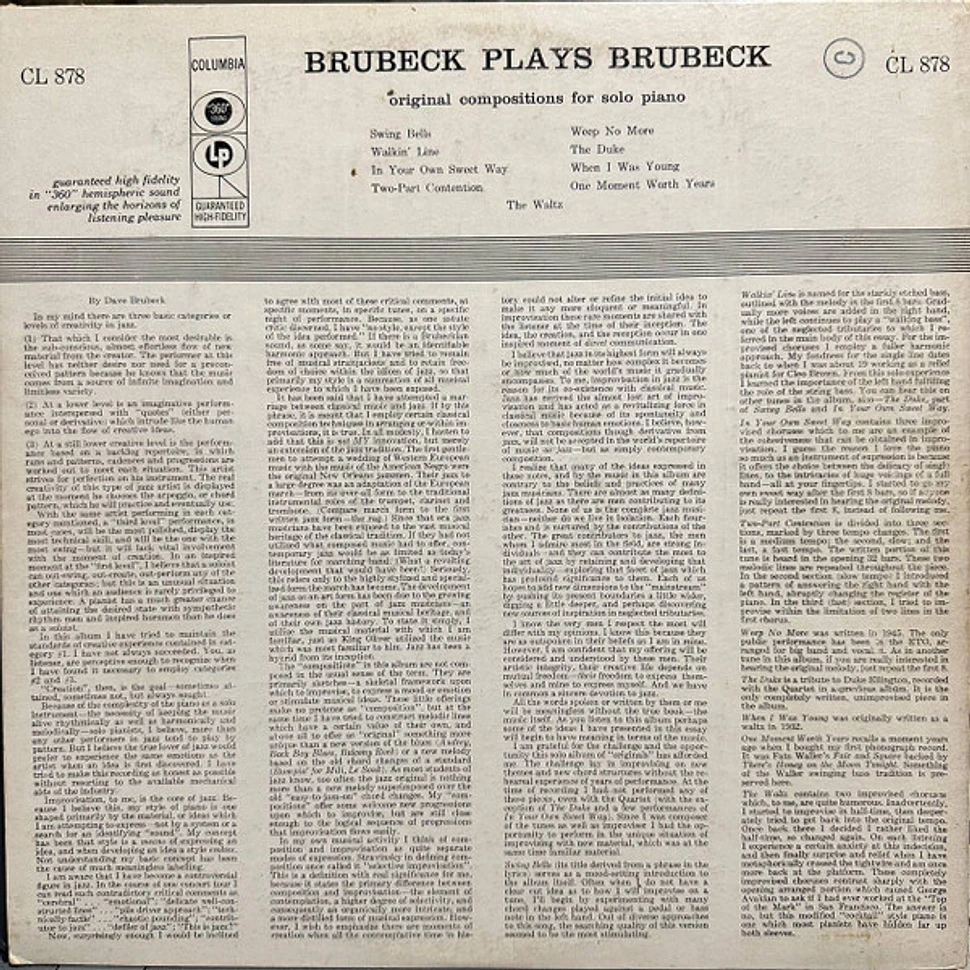 Dave Brubeck - Brubeck Plays Brubeck