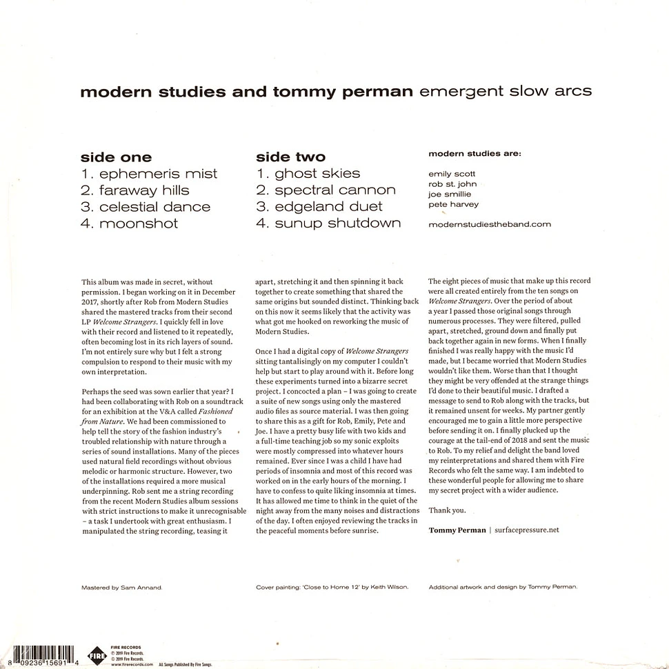 Modern Studies And Tommy Perman - Emergent Slow Arcs