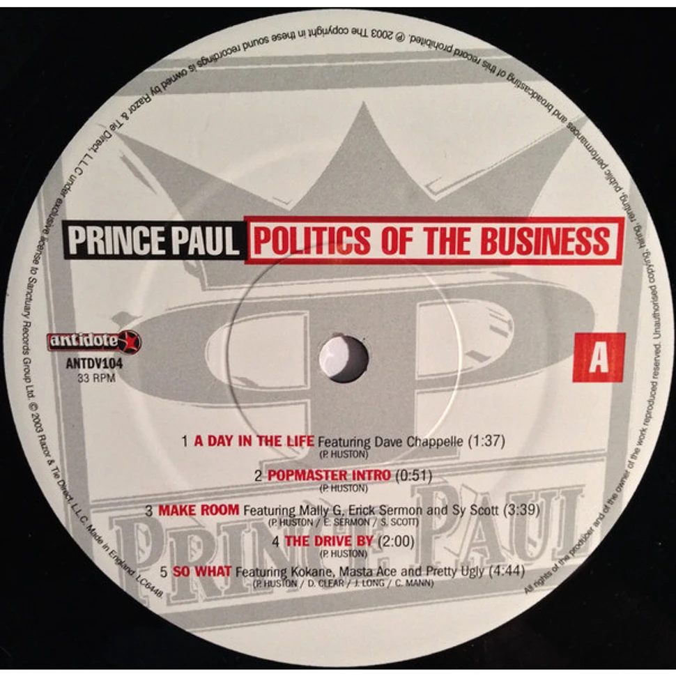 Prince Paul - Politics Of The Business