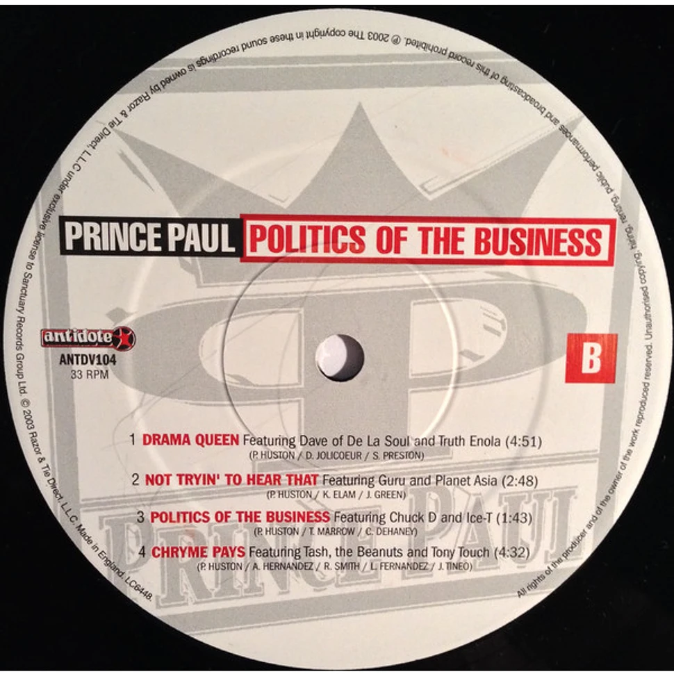 Prince Paul - Politics Of The Business