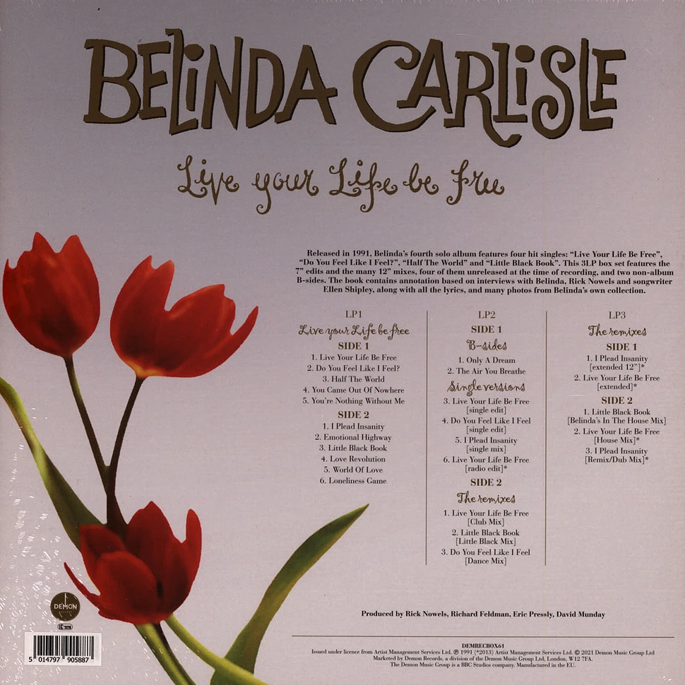 Belinda Carlisle - Live Your Life Be Free 30th Anniversary Green Vinyl Edition