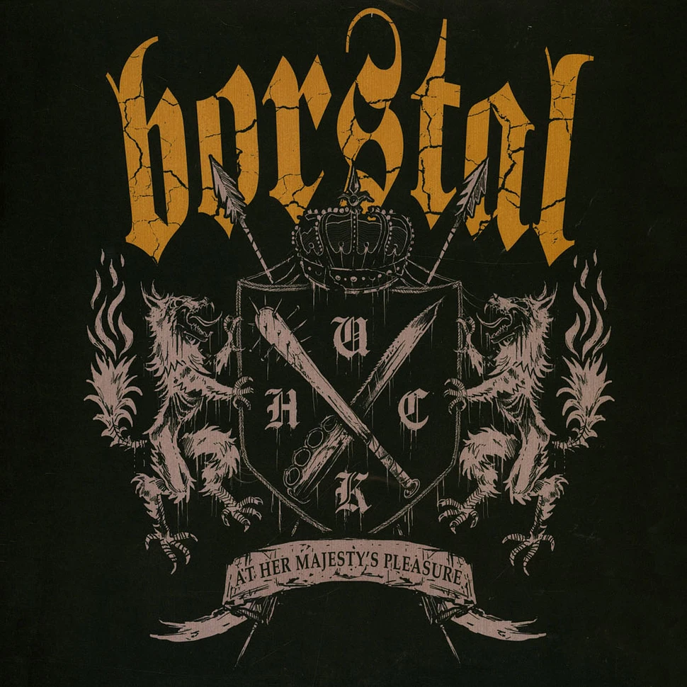 Borstal - At Her Majesty's Pleasure Black & Gold Splatter Vinyl Edition