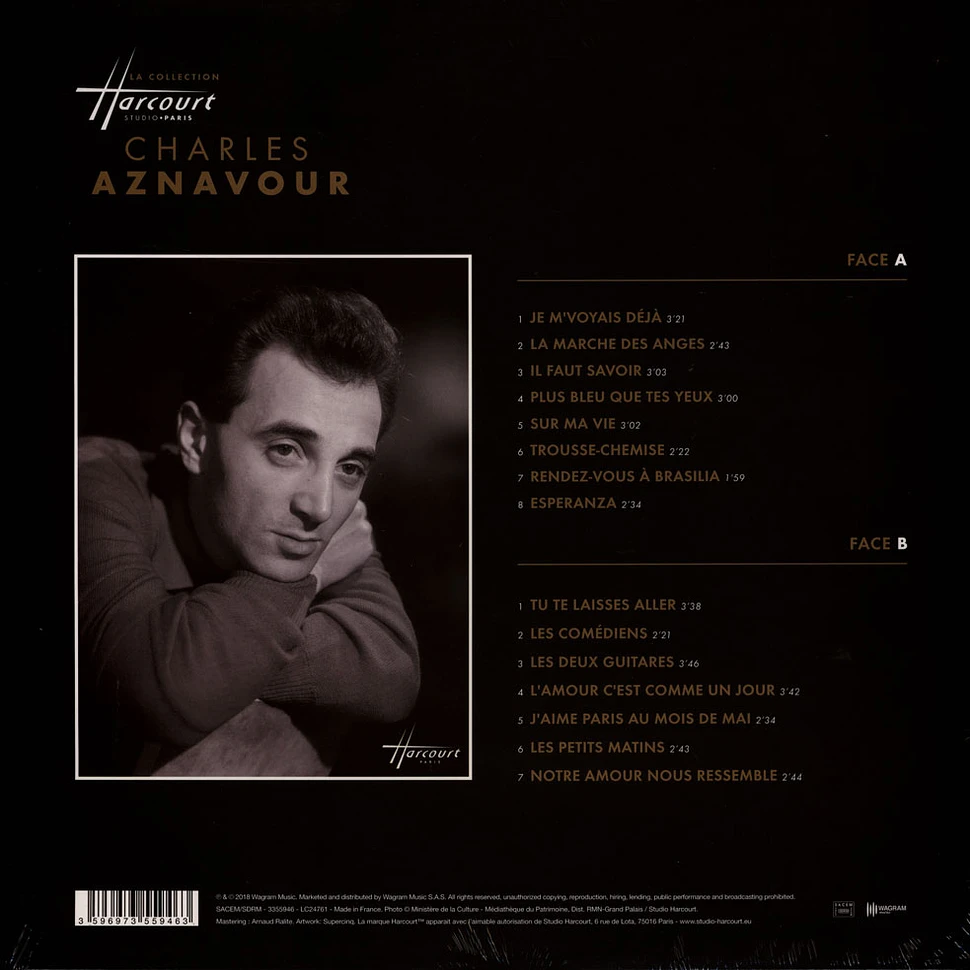 Charles Aznavour - Harcourt Edition White Vinyl Edition