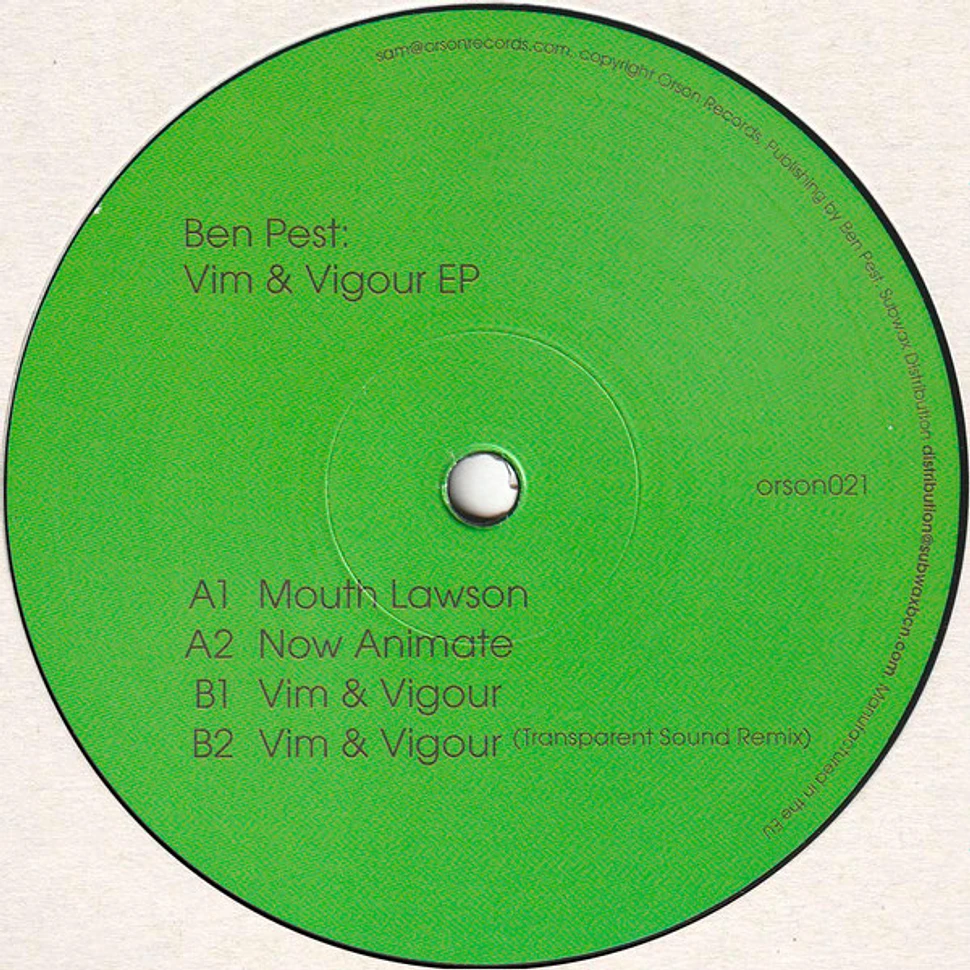 Ben Pest - Vim & Vigour EP