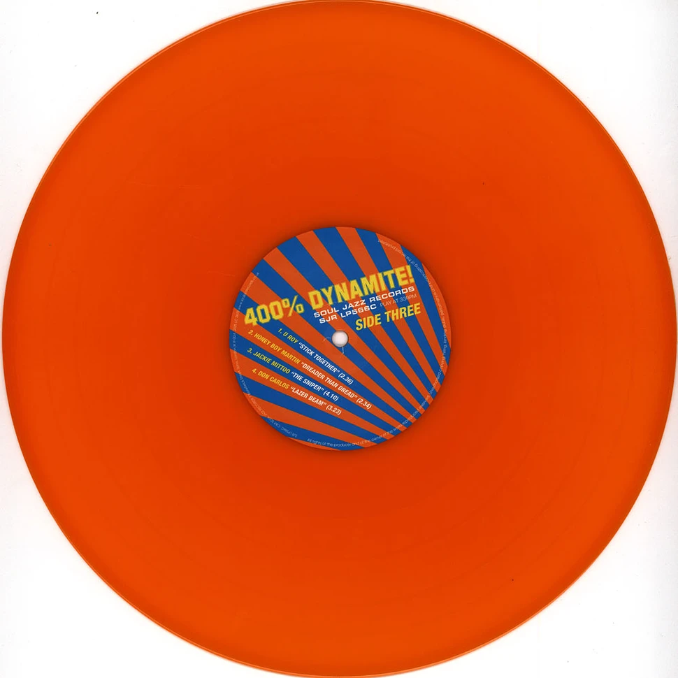 Soul Jazz Records presents - 400% Dynamite! Record Store Day 2025 Orange Colored Vinyl Edition