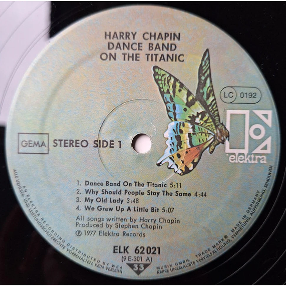 Harry Chapin - Dance Band On The Titanic