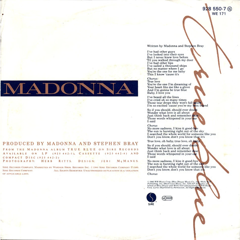 Madonna - True Blue (Remix/Edit)