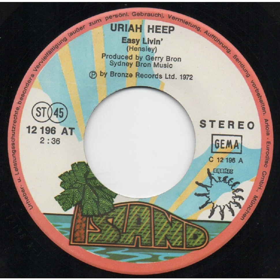 Uriah Heep - Easy Livin' / Gypsy