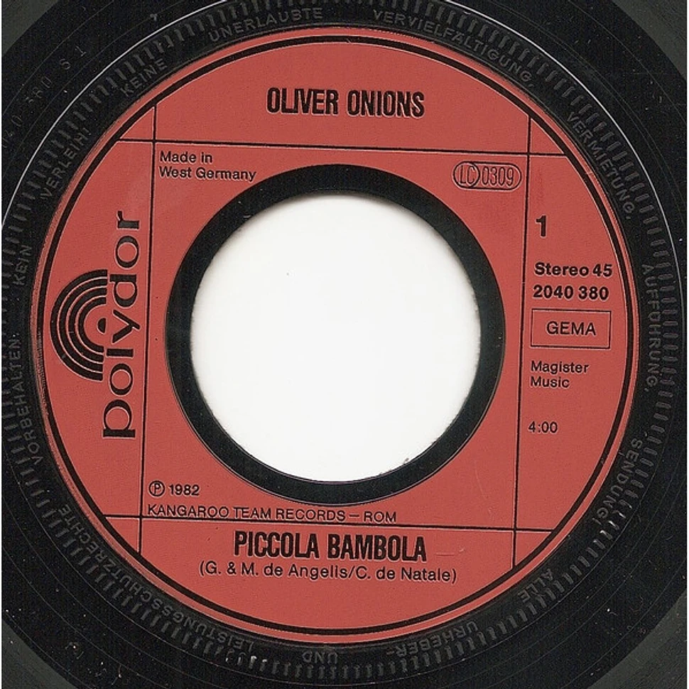 Oliver Onions - Piccola Bambola