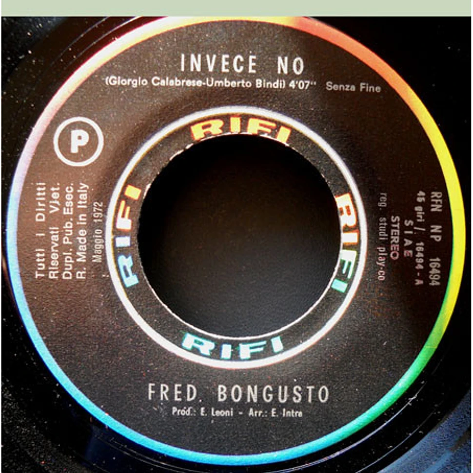 Fred Bongusto - Invece No