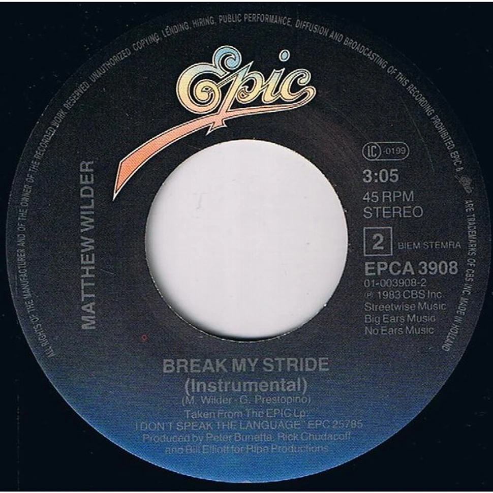 Matthew Wilder - Break My Stride