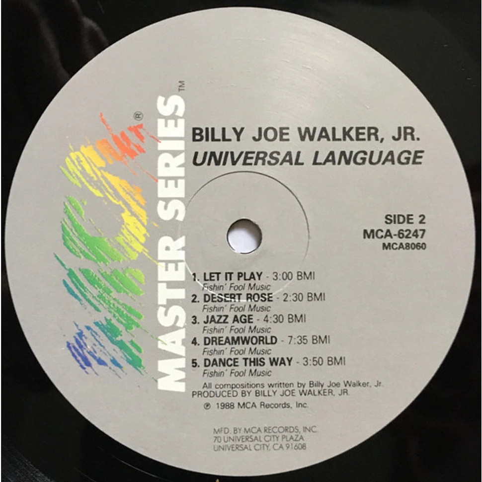 Billy Joe Walker Jr. - Universal Language