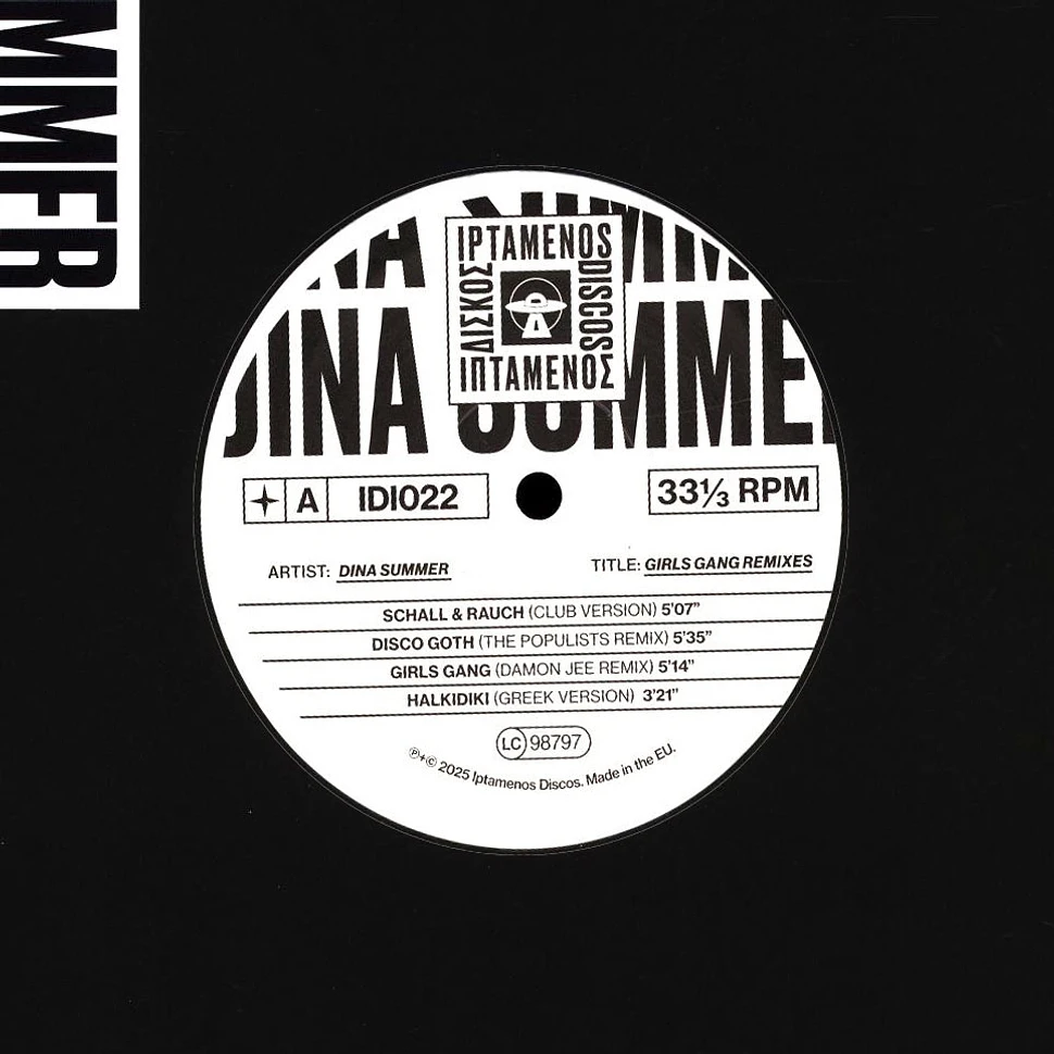 Dina Summer - Girls Gang Remixes White Vinyl Edition