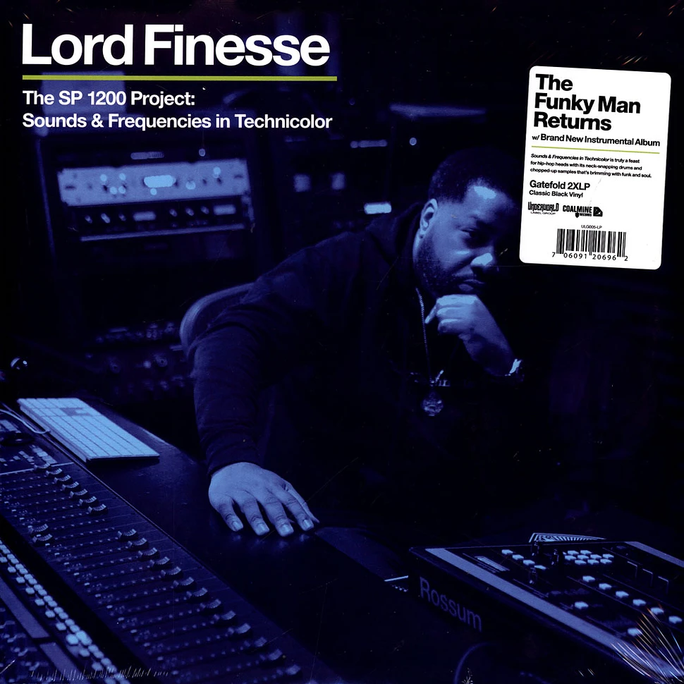 Lord Finesse - The SP 1200 Project Sounds & Frequencies In Technicolor Black Vinyl Edition