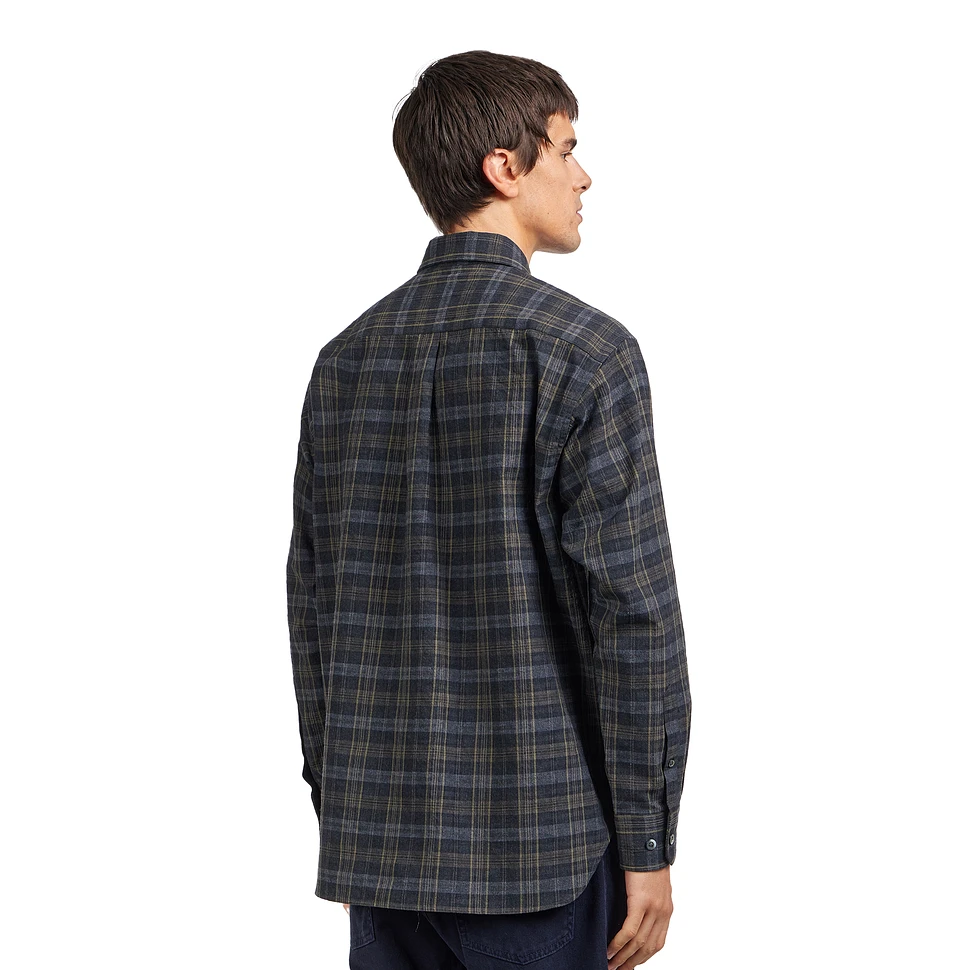 Norse Projects - Ole Oversized Wool Check Shirt (Charcoal Grey) | HHV