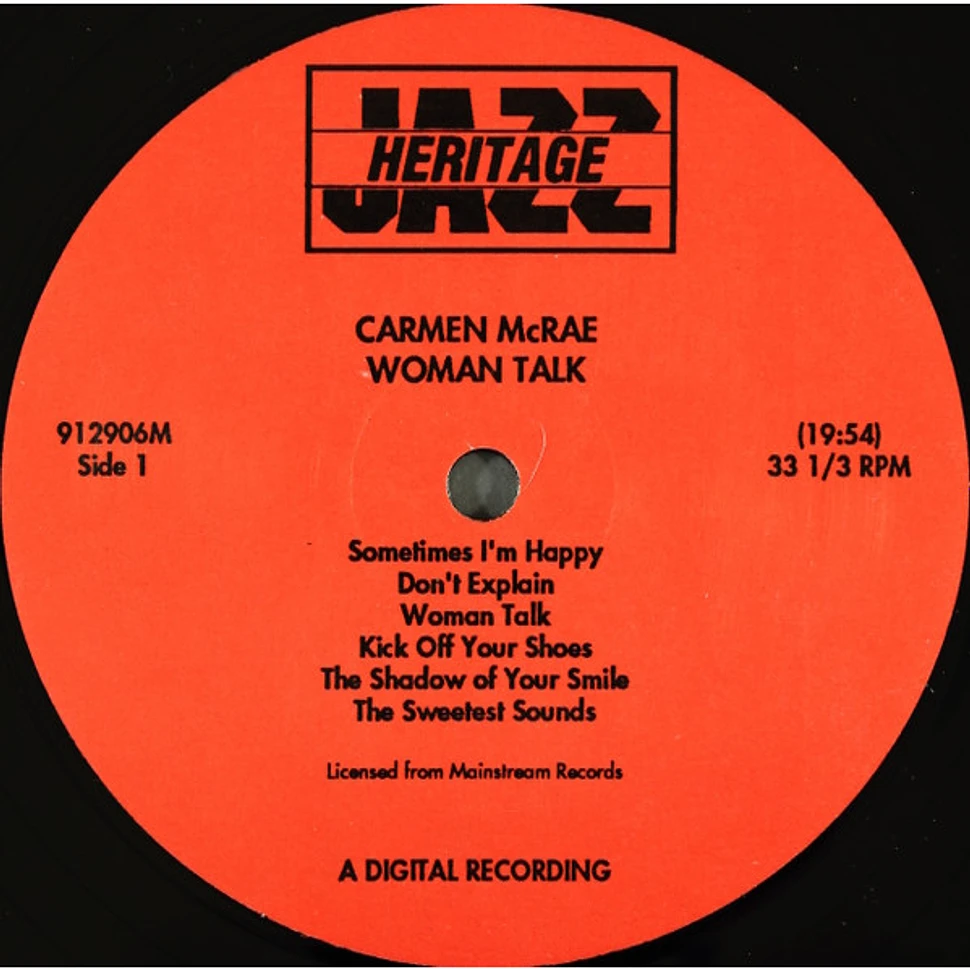 Carmen McRae - Woman Talk (Live At The Village Gate)