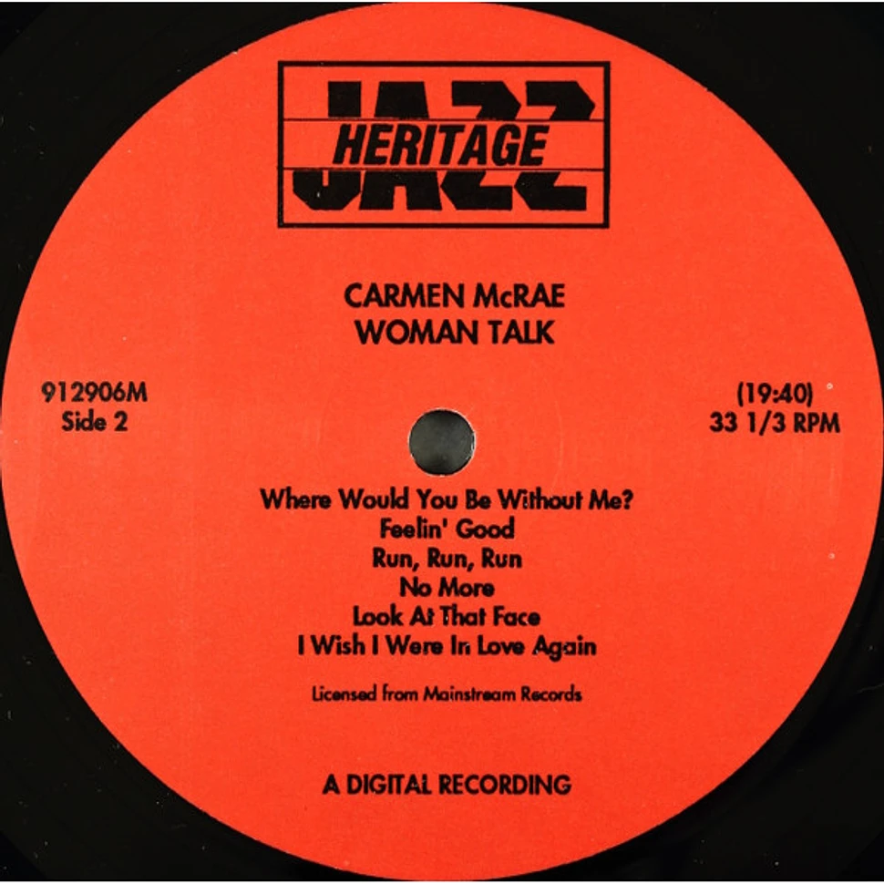 Carmen McRae - Woman Talk (Live At The Village Gate)