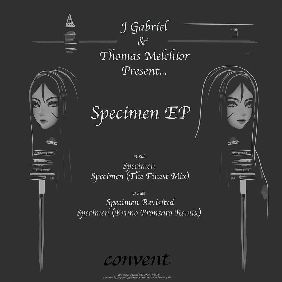 J Gabriel & Thomas Melchior - Specimen Ep Colored Vinyl Edition