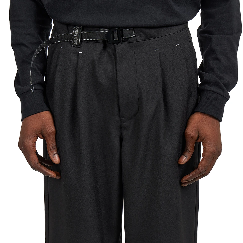 パンツ and wander PE melange twill wide pants and wander - PE Melange Twill Wide Pants (Black) | HHV