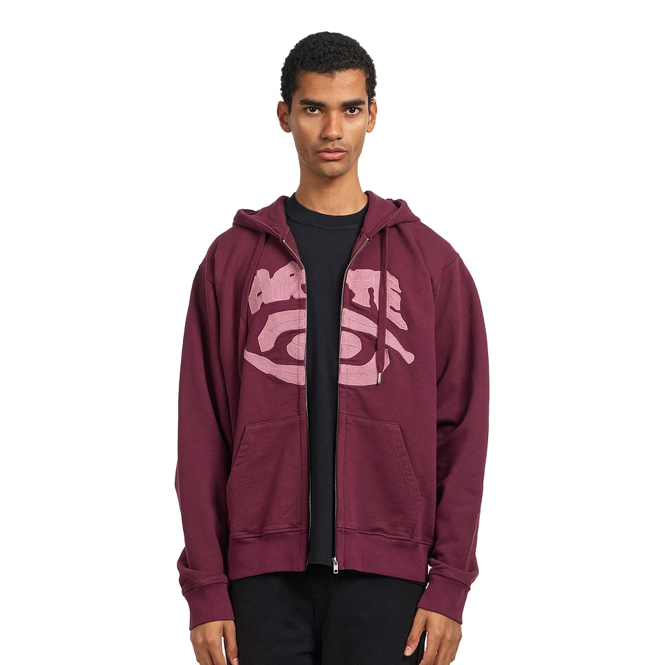 Arte Antwerp - Eye Front Zip Hoodie (Bordeaux) | HHV
