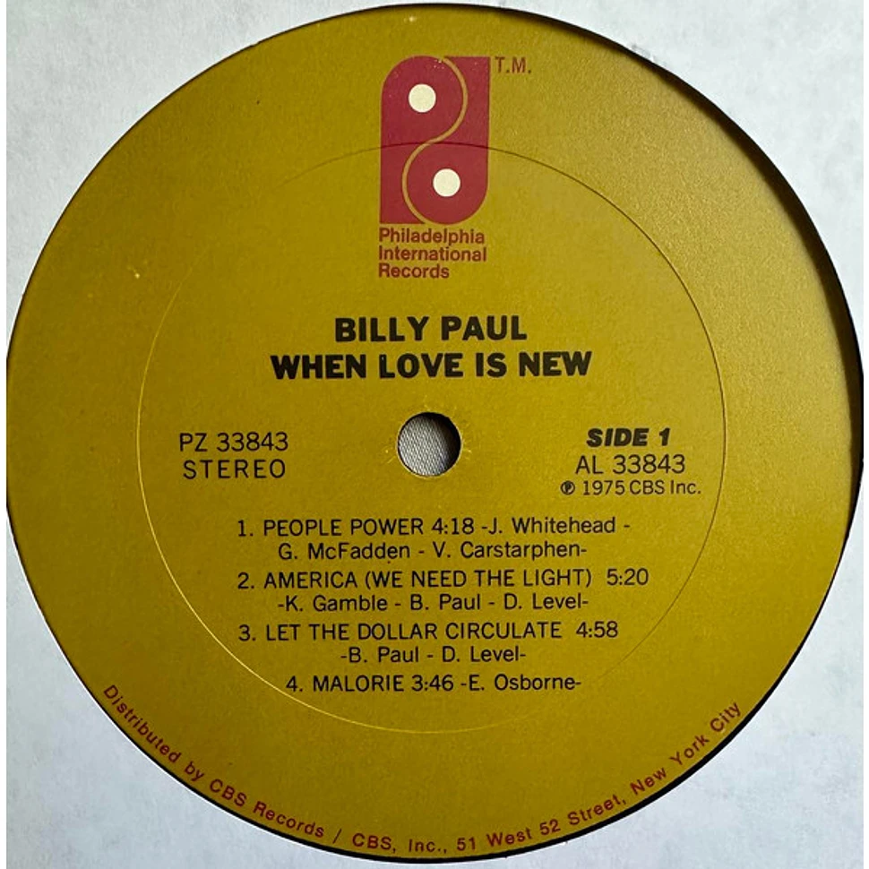 Billy Paul - When Love Is New