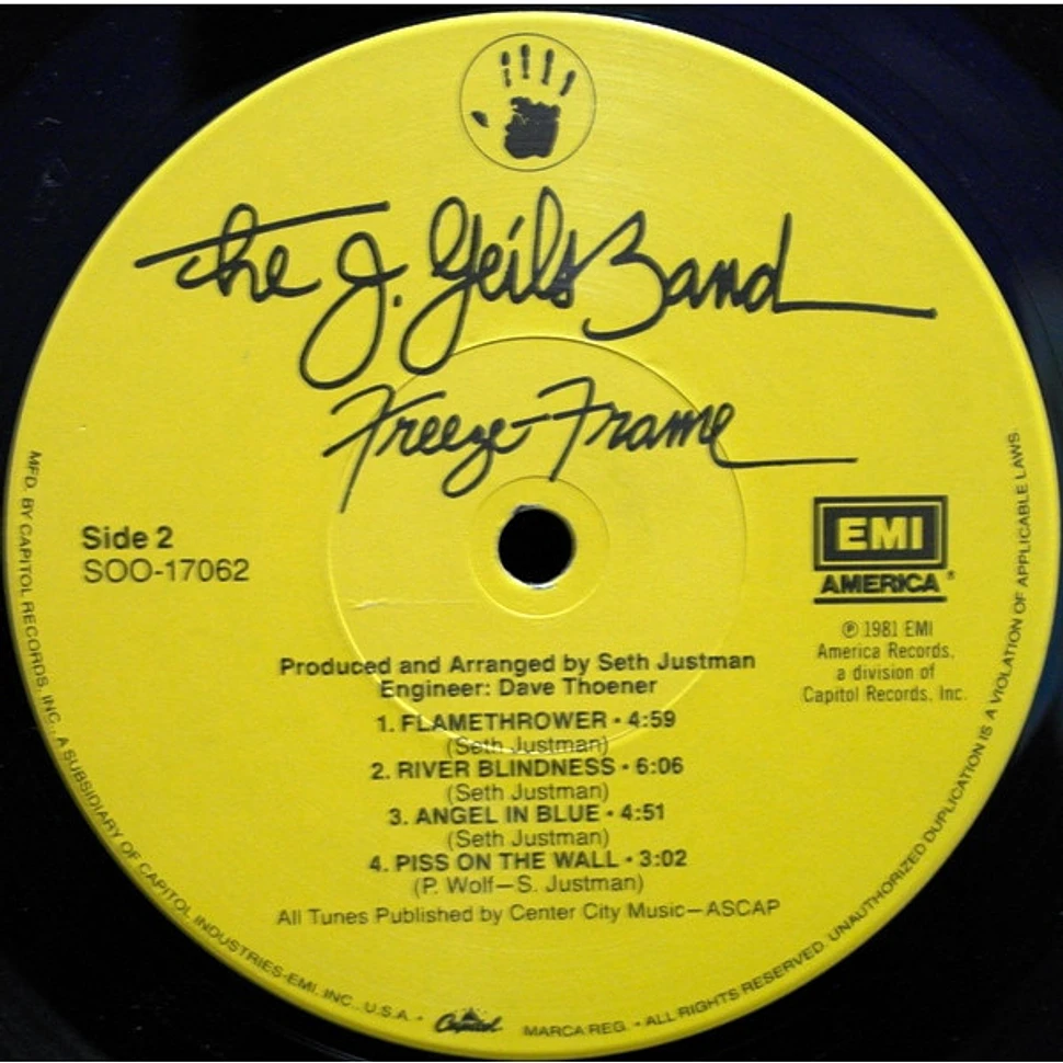 The J. Geils Band - Freeze-Frame