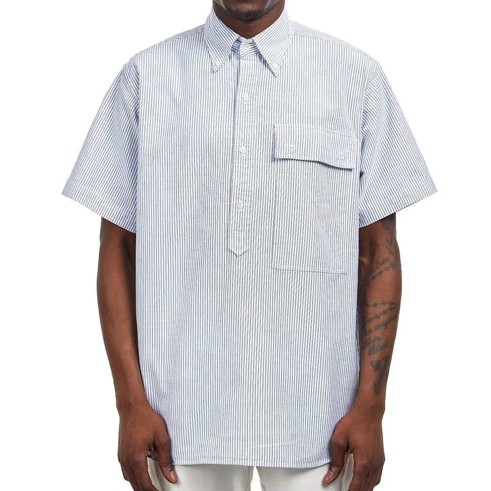 Beams Plus - B.D. Classic-Fit Burnout Dot Candy Stripe