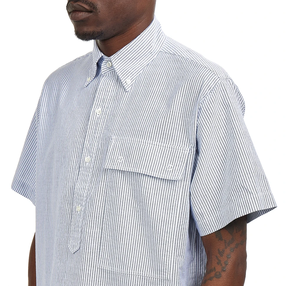 Beams Plus - B.D. Classic-Fit Burnout Dot Candy Stripe