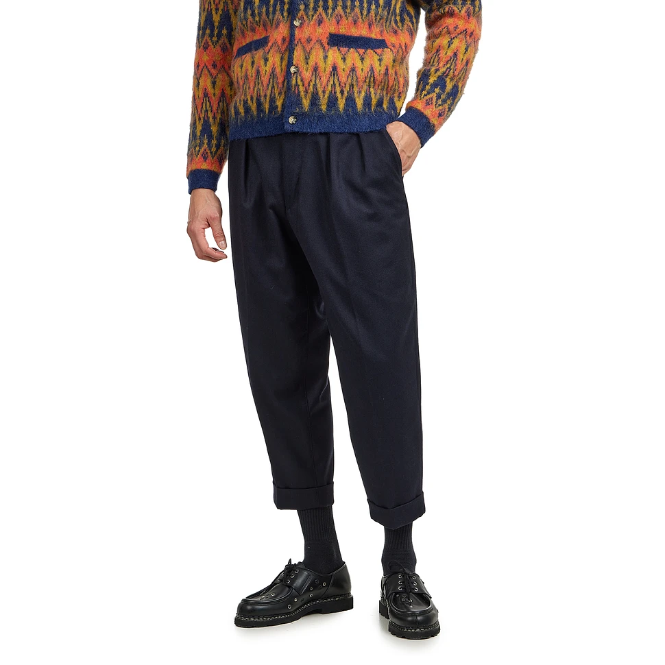 Beams Plus - 2 Pleats Tapered Flannel