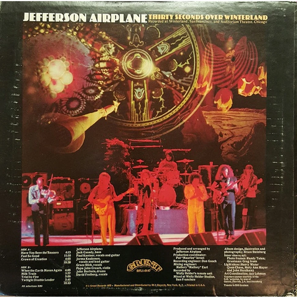 Jefferson Airplane - Thirty Seconds Over Winterland