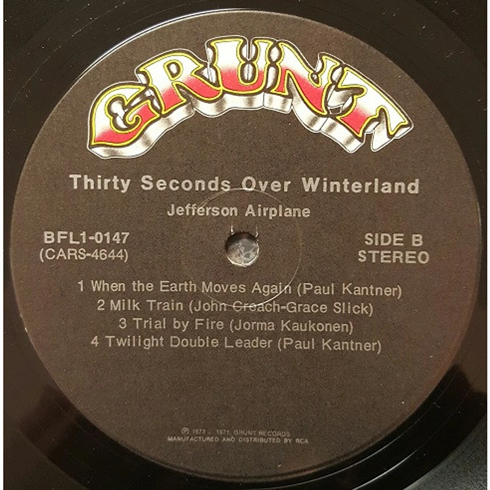 Jefferson Airplane - Thirty Seconds Over Winterland