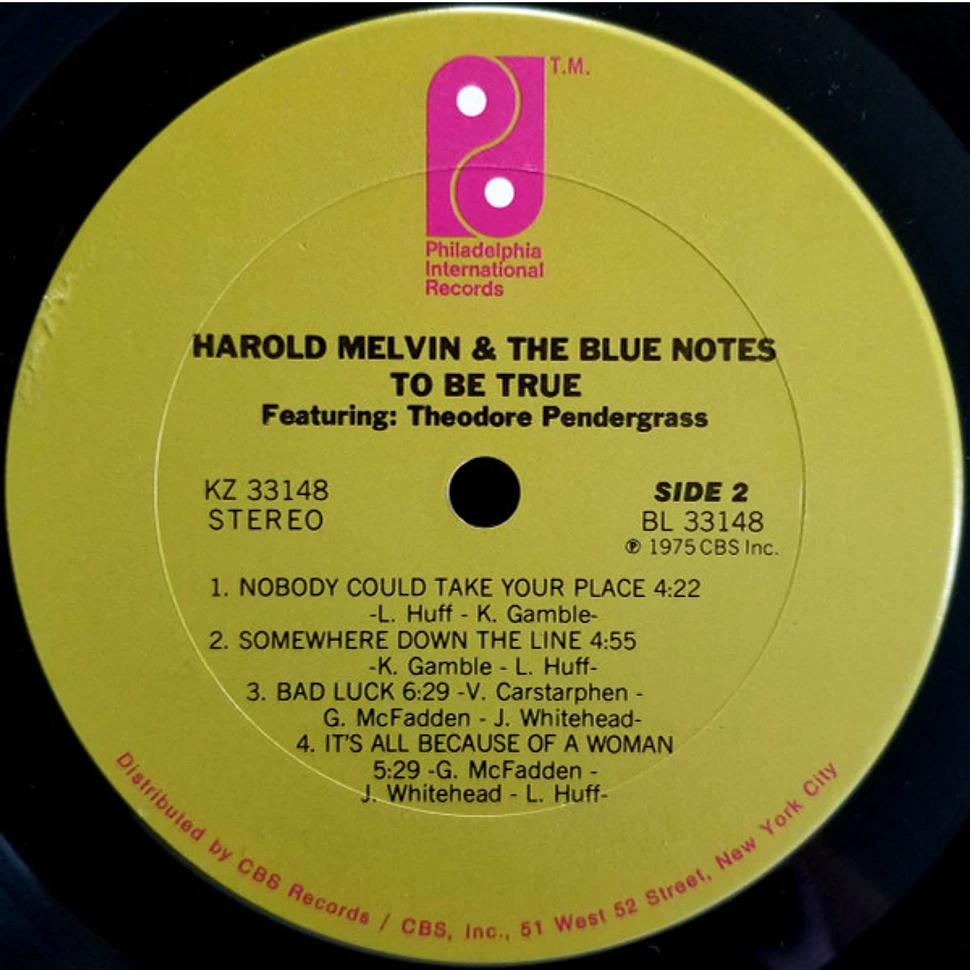 Harold Melvin And The Blue Notes Featuring Teddy Pendergrass - To Be True