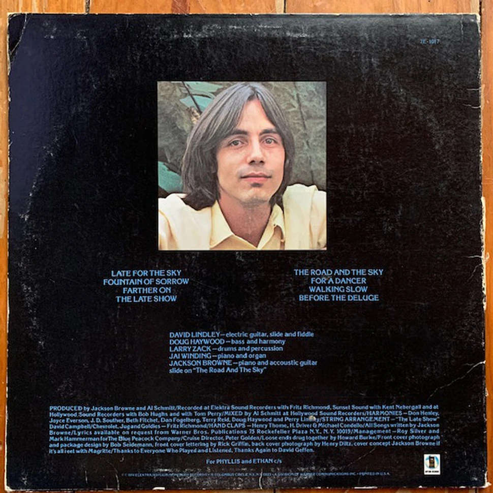 Jackson Browne - Late For The Sky