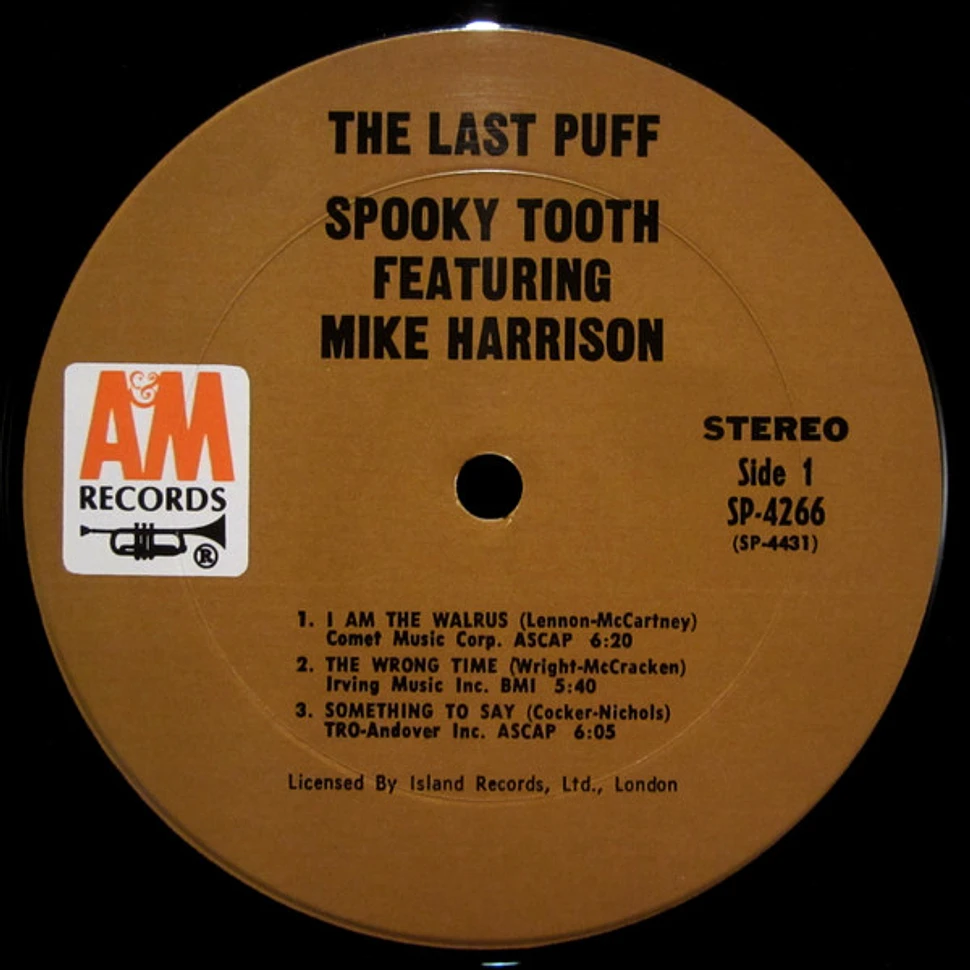 Spooky Tooth Featuring Mike Harrison - The Last Puff