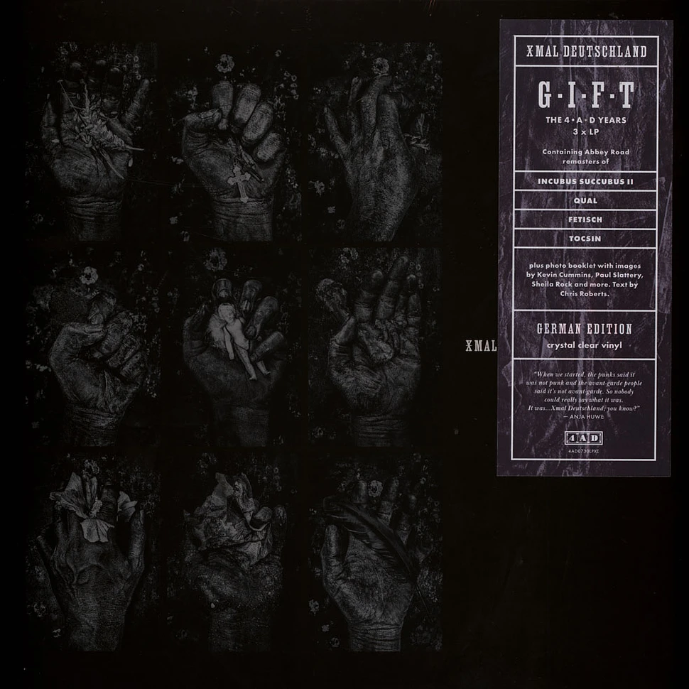 Xmal Deutschland - Gift - The 4AD Years Clear Vinyl Edition